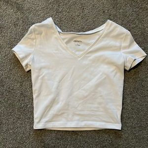 White Crop Top -XS